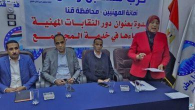 «دور النقابات المهنية في خدمة المجتمع».. ندوة لأمانة المهنيين بحزب مستقبل وطن في قنا