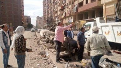 نائب محافظ القليوبية تقود حملة لإزالة التعديات بالطريق السطحى لمشروع الدائرى ومحاوره