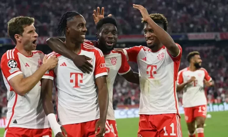 بايرن ميونخ يتقدم 3-1 أمام لايبزيج في الشوط الأول