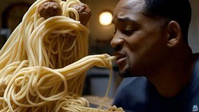 Will Smith spaghetti AI video